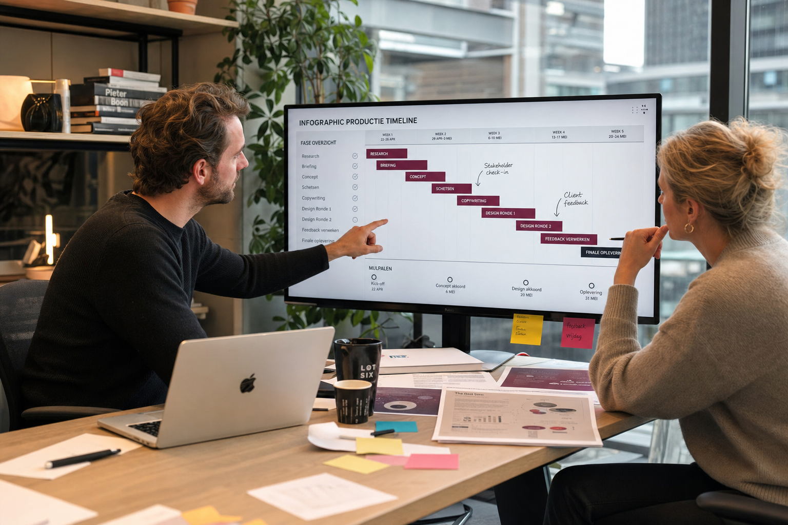 Infographic laten maken doorlooptijd