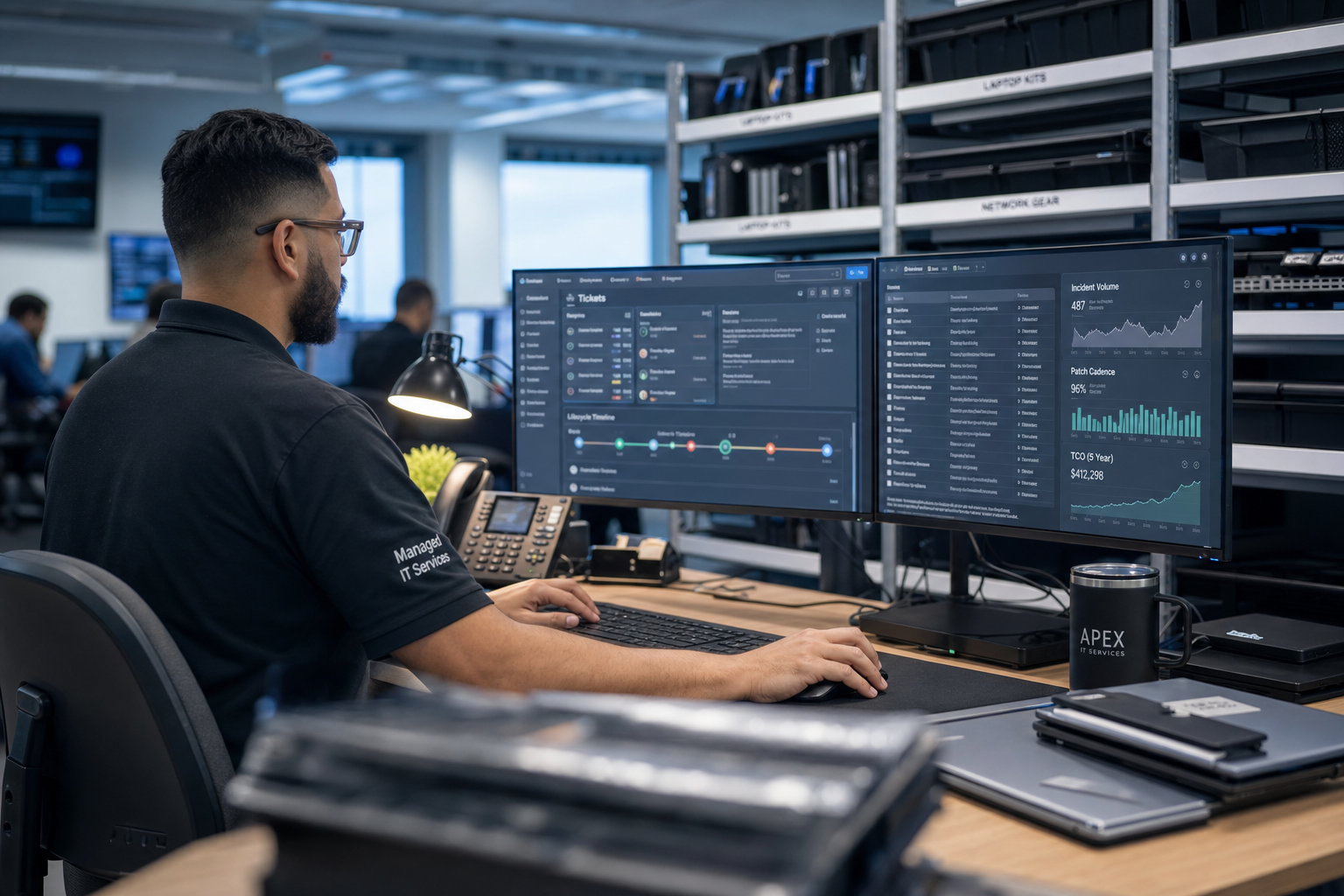 TCO factors for managed IT services